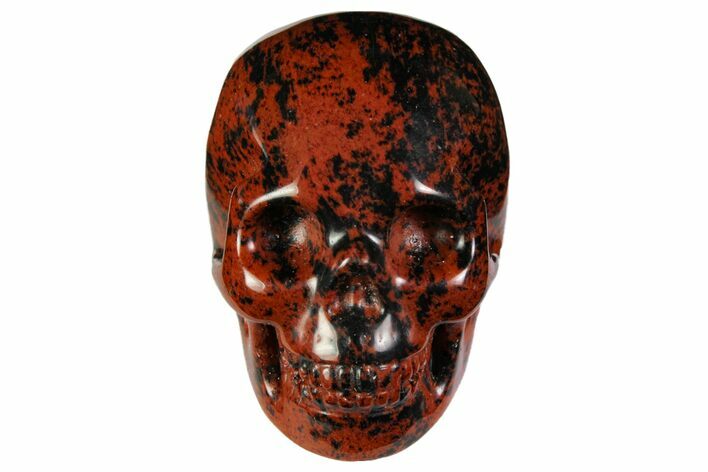 Realistic, Polished Mahogany Obsidian Skull #116318